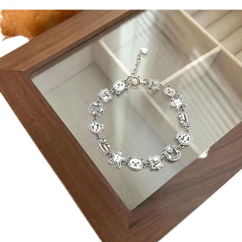 Wholesale  Arrival Gingerbread Man Bear Cartoon Character Bracelet