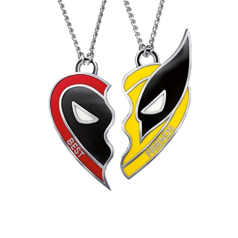 Wholesale Best Friends Alloy Keychain Necklace Earrings ACCVIP-KC-DuYao001