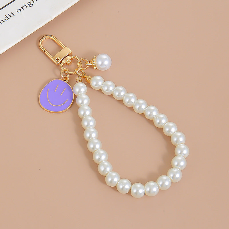 Wholesale Colorful Smiley Face Alloy Keychain - Irregular Expression Bag Charm,  Trendy Accessory