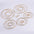 Wholesale  Stainless Steel Round Snap Earrings 18K Golden  Earrings