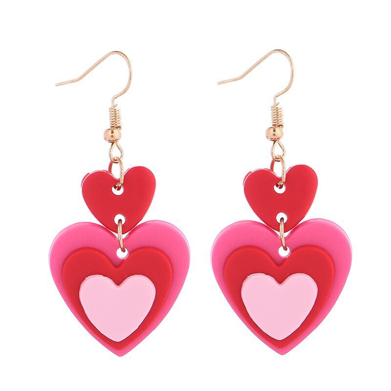 Wholesale Polymer Clay Valentine' s Day XO Heart Envelope Earrings