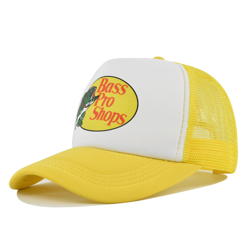 Wholesale Printed fish silk screen cap summer net Hat