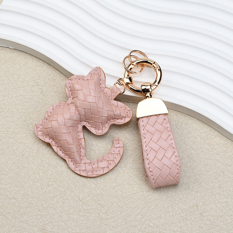 Wholesale Cute Black Cat PU Leather Keychain Chic Fashion Accessory Gift for Boutique Resale