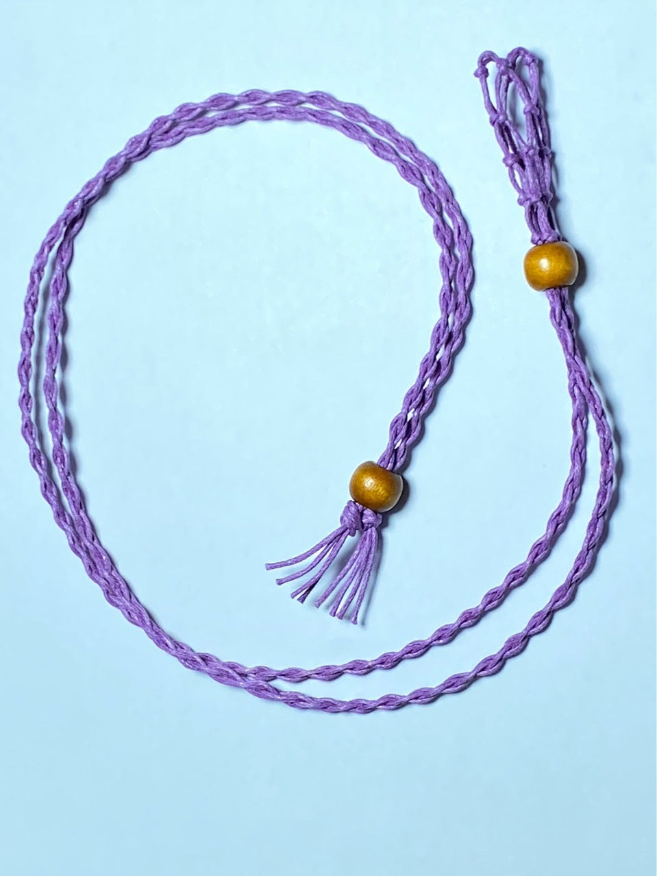 Wholesale Natural Stone Mesh Braided Necklace with Adjustable Vintage Rope ACC-NE-Nius001