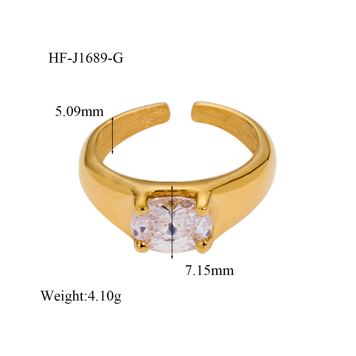 Wholesale Stylish Open Ring Titanium Steel Fashion Accessory for Everyday Wear
