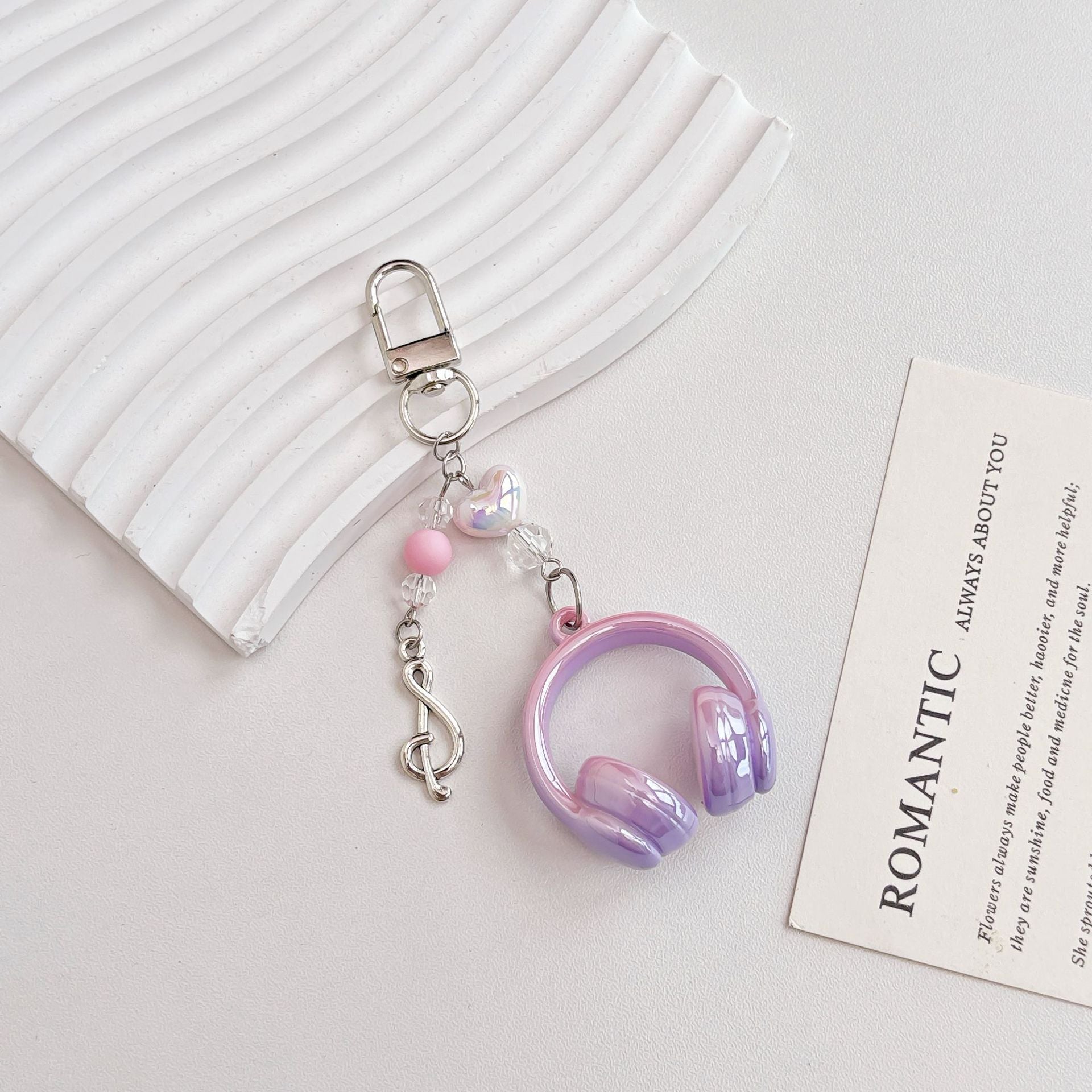 Wholesale  Love Music Earphone Keychains