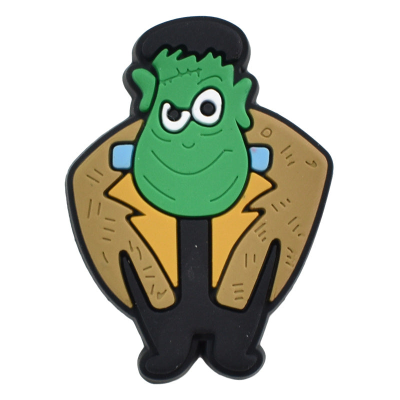 Wholesale Random 100pcs Halloween PVC Soft Rubber Shoe Buckle Decoration ACC-SC-RYY068