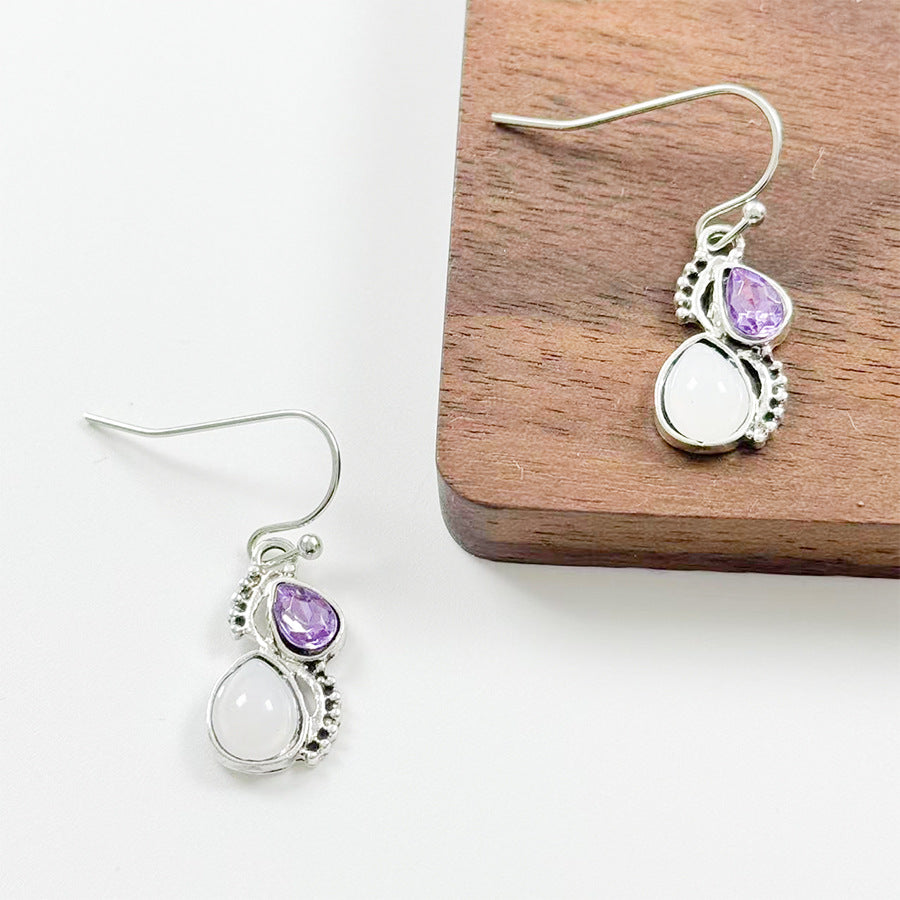 Wholesale Vintage Gemstone Drop Earrings