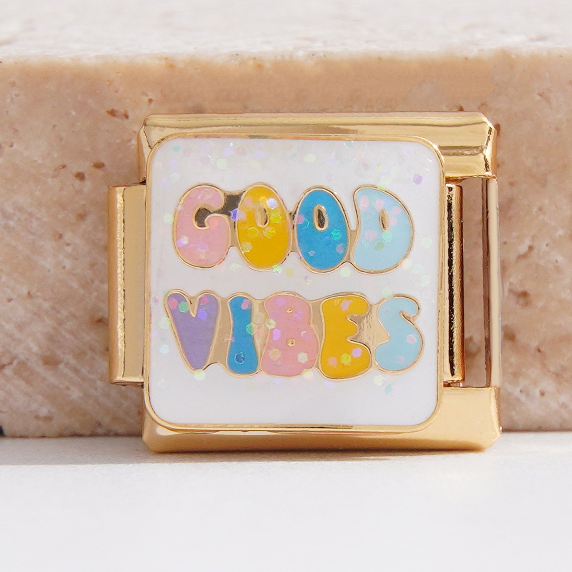 Wholesale Italian Charm Bracelet 9mm DIY Splicing Personalized English Stainless Steel Composable Bracelet