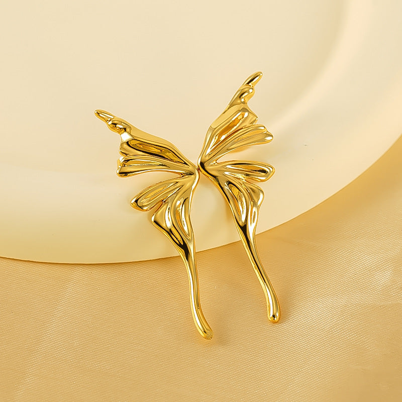 Wholesale Stainless Steel Angel Wings  Earrings