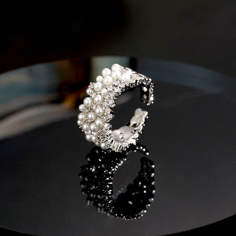 Wholesale  Micro-inlaid Light Luxury Zircon Ring