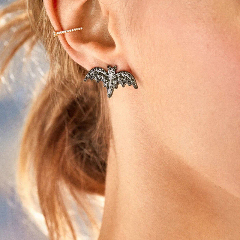 Wholesale  Earrings – Skull Pumpkin Witch Bat Designs,  Zinc Alloy Stud and Dangle,  Fashion Accessory for Party Gift Resale