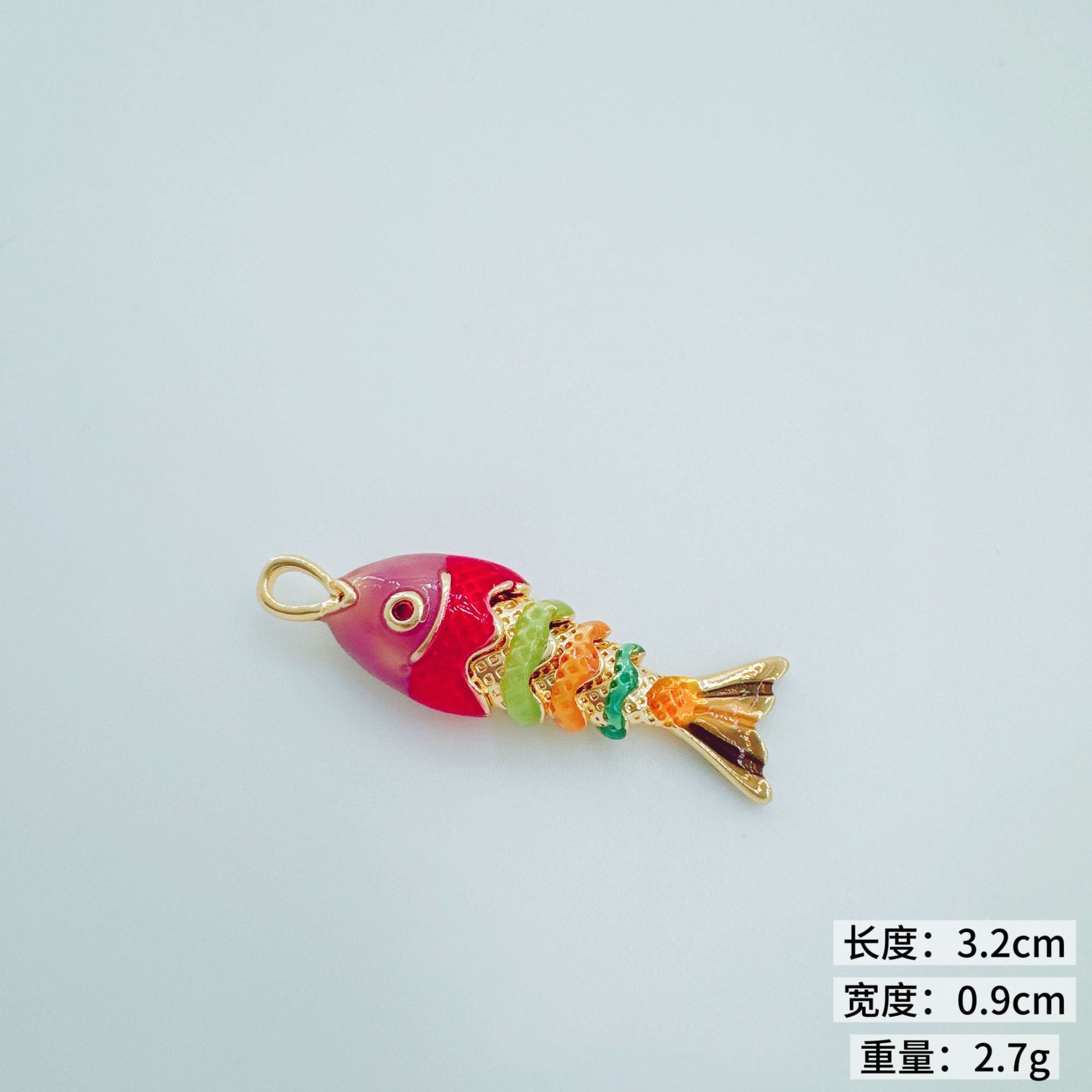 Wholesale Marine-Themed Gold-Plated Copper Enamel Pendants Fashion Accessory for DIY Jewelry