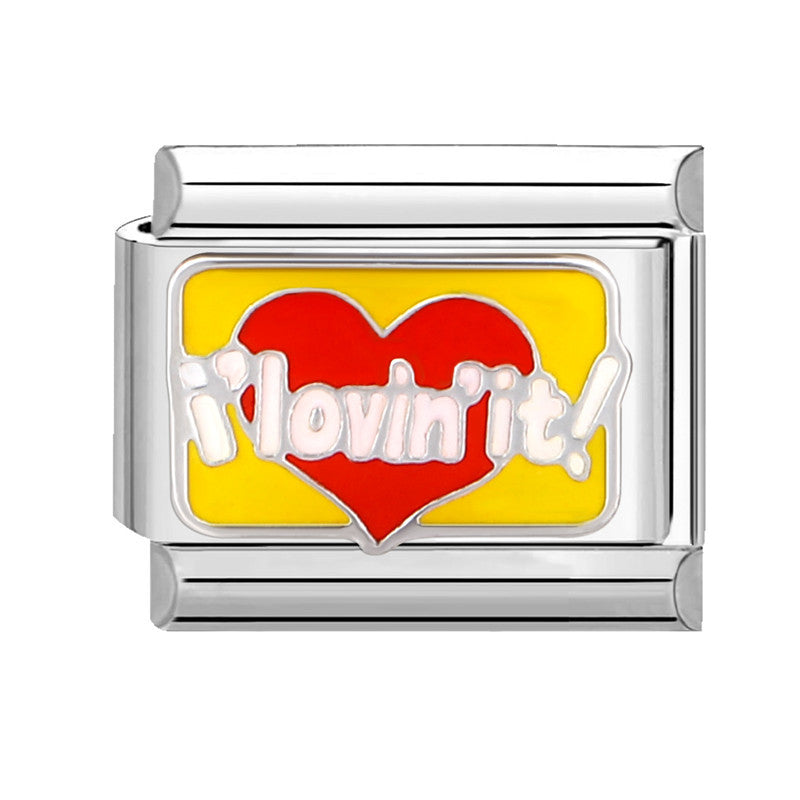 Wholesale Italian Charm Bracelet 9mm DIY Splicing Removable Yellow Element Stainless Steel Composable Bracelet