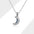 Wholesale  S925 Sterling Silver Sun Moon Couple Necklace