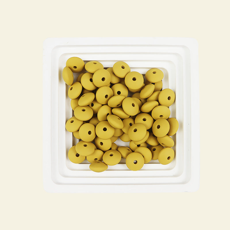 Wholesale 100pcs Abacus Beads 12mm Silicone Flat Beads DIY for Beadable ACC-BDS-JIaHao002