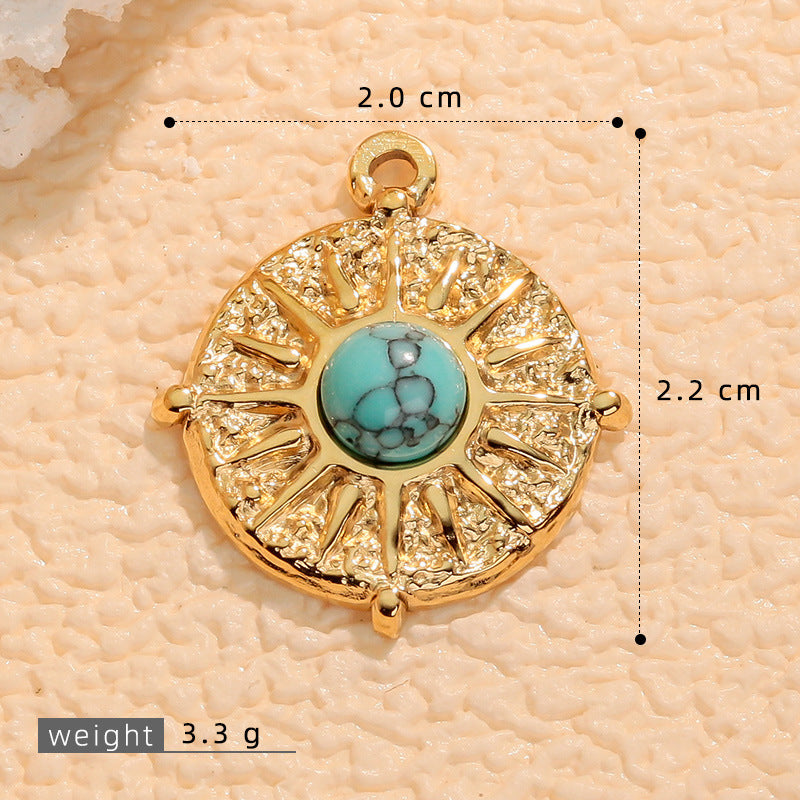 Wholesale Bohemian Natural Stone Necklace Pendant