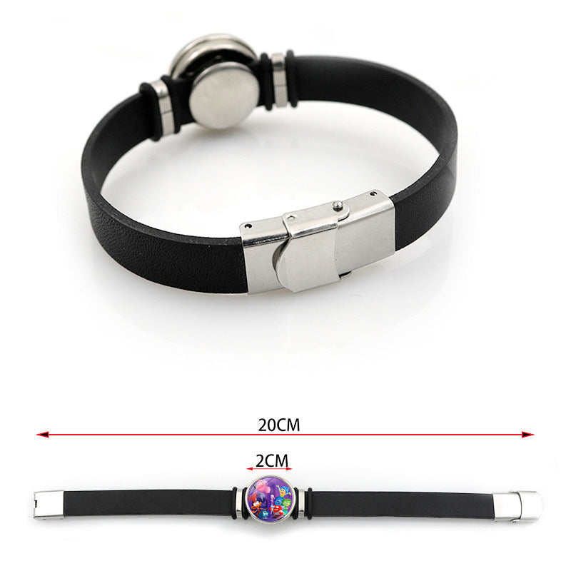Wholesale Cartoon Cute Hand-woven Faux Leather Bracelet ACCVIP-BT-HengX003