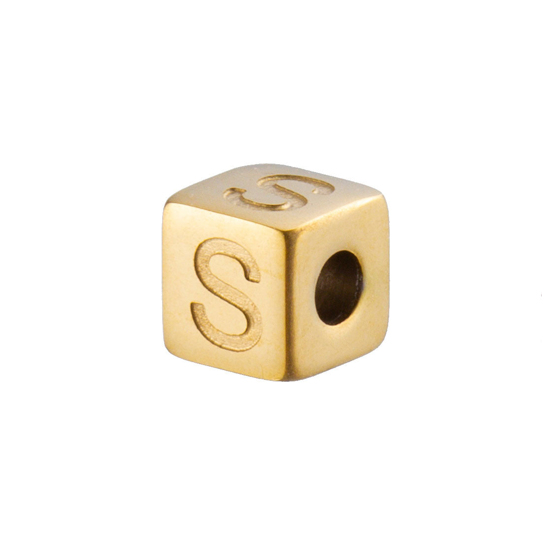 Wholesale 26 English Alphabet Accessories Geometric Stainless Steel Gold Sugar Jewelry Accessories
