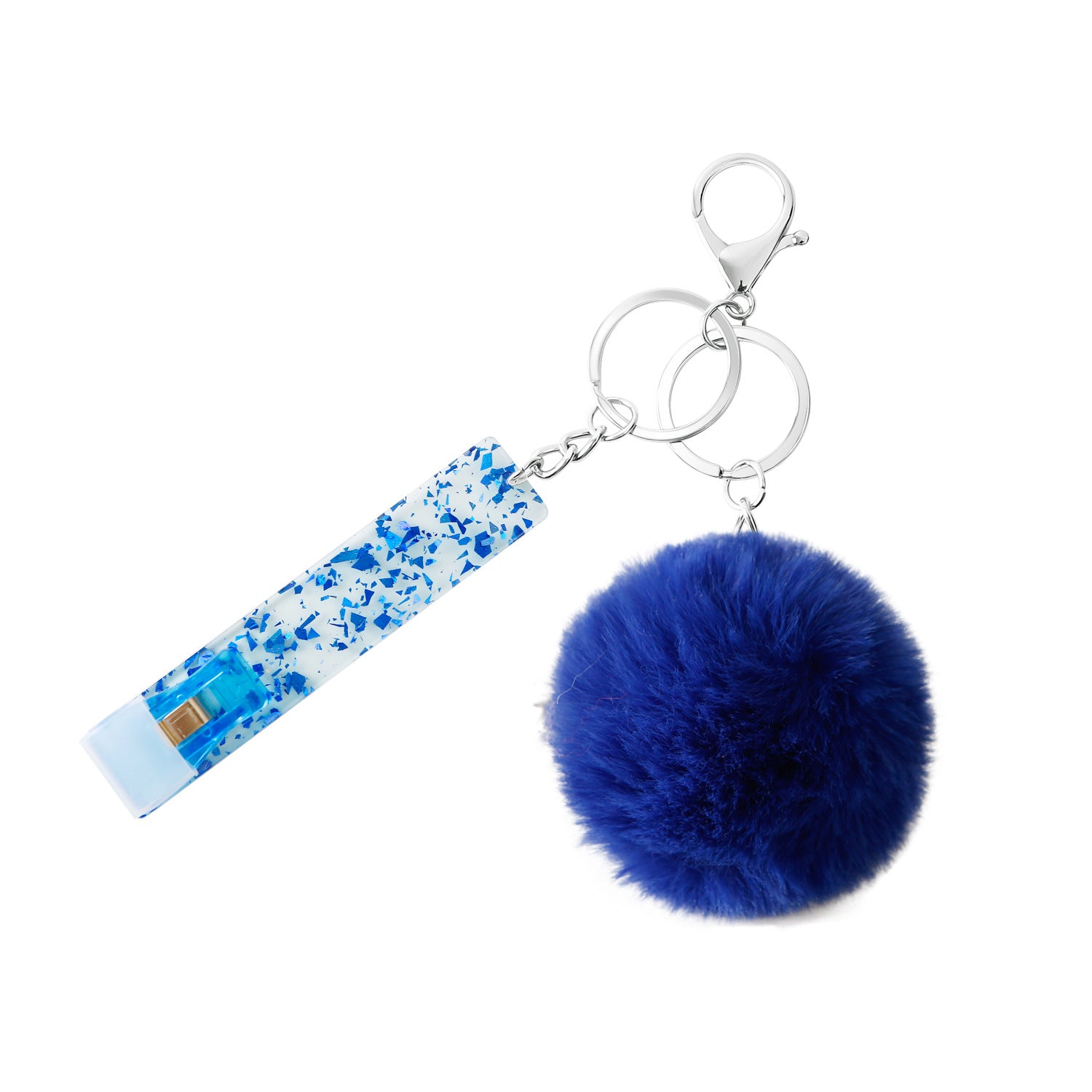 Wholesale Contactless ATM Card Taker Acrylic Fur Ball Keychain