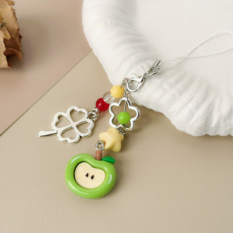 Wholesale Cute cartoon apple keychain