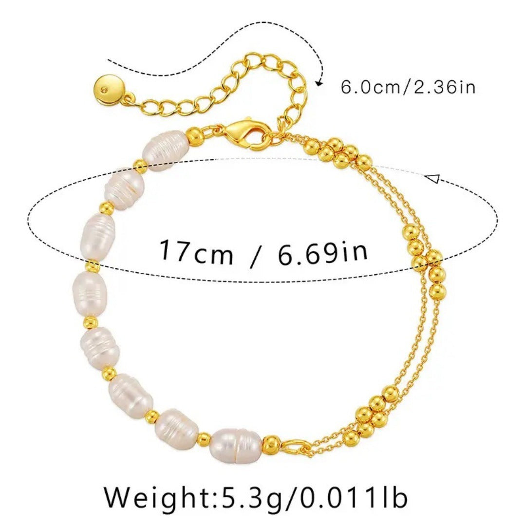 Wholesale 2PCS Freshwater pearl bracelet