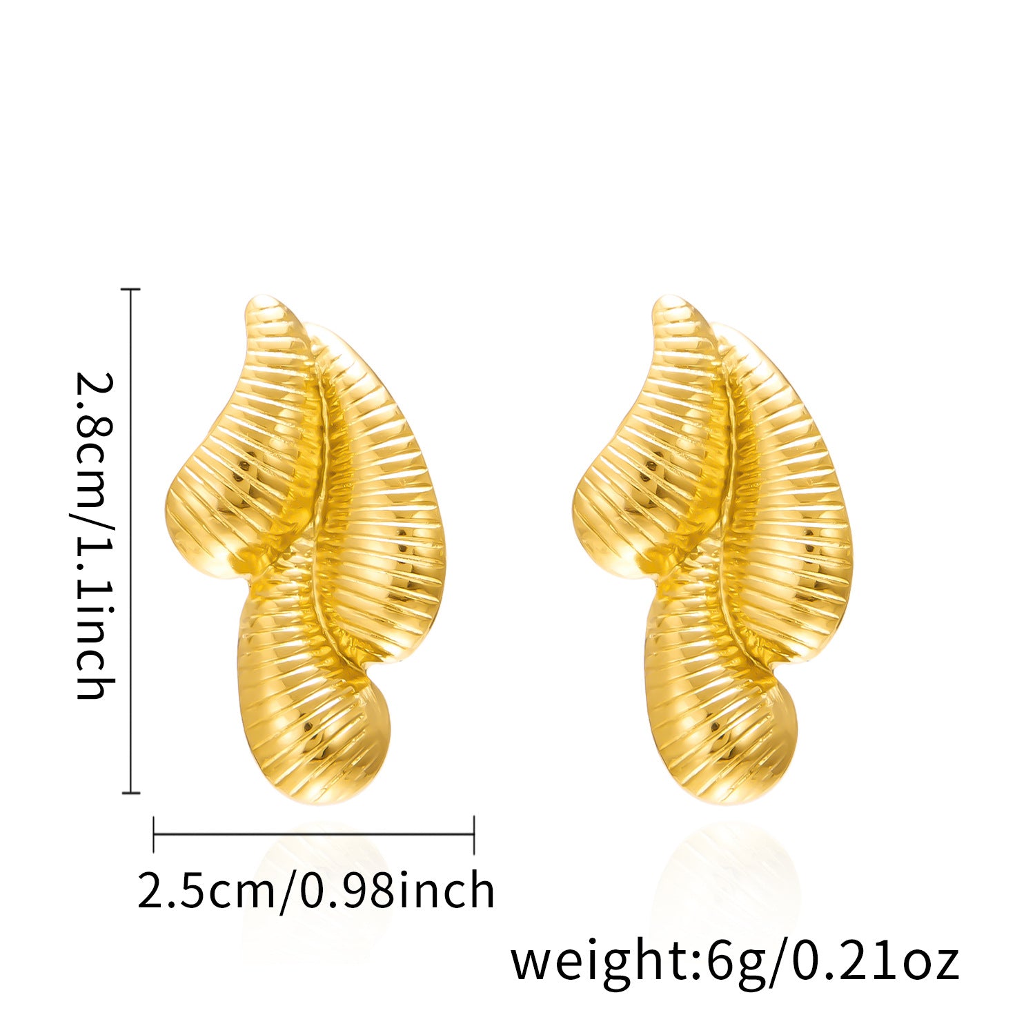 Wholesale Geometric Stainless Steel Drop Earrings Light Luxury Earrings