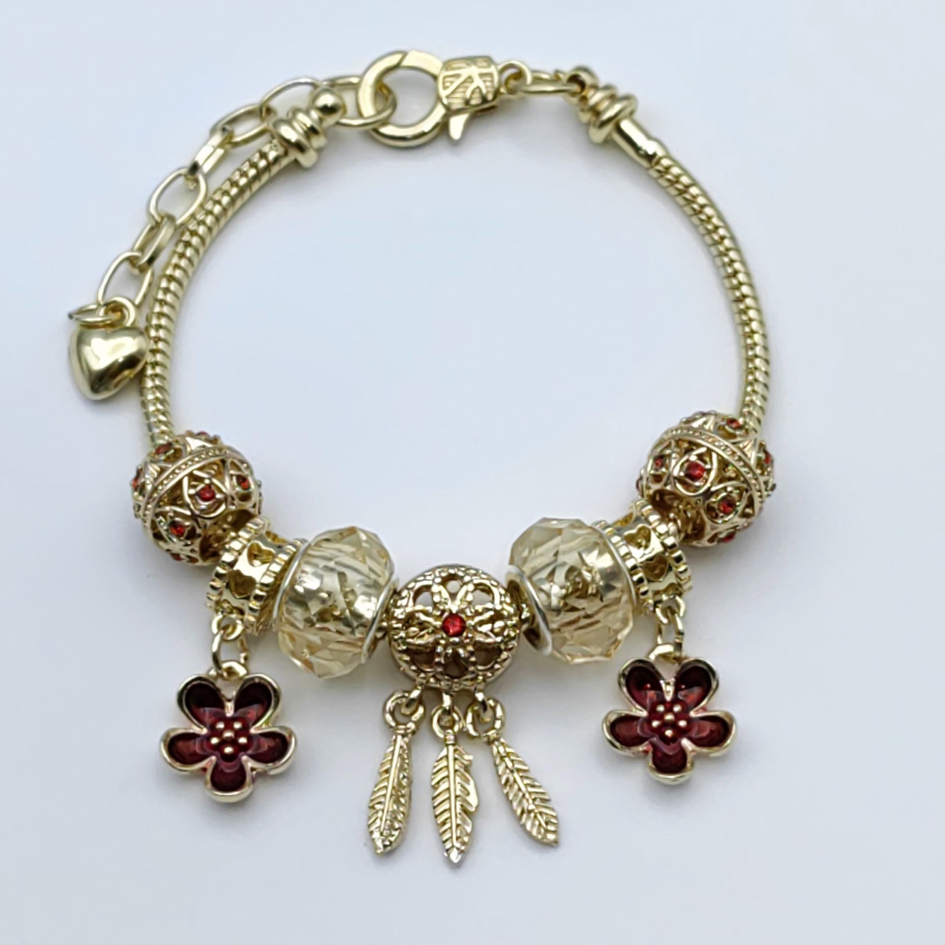 Wholesale Crystal Dream Catcher Flower Love Bracelet Beaded Bracelet ACC-BT-Mindin002
