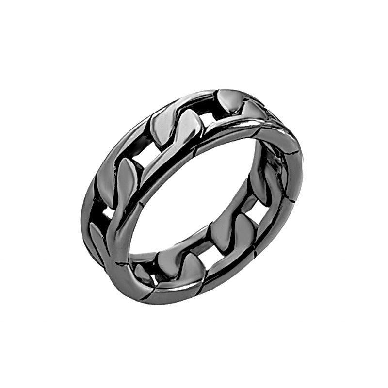 Wholesale Titanium Steel Men  Chain Ring