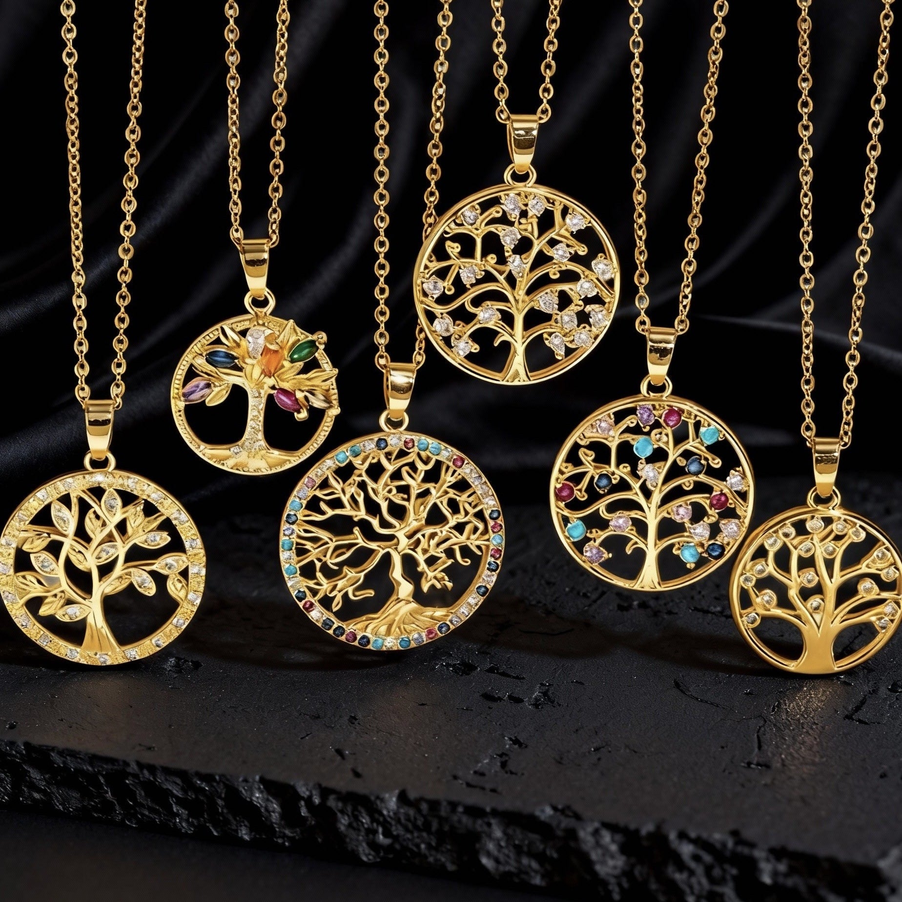Wholesale Copper Tree Of Life Hollow Pendant Necklace For Women Chic Collarbone Chain Stylish Jewelry Accessory For Gift And Resale