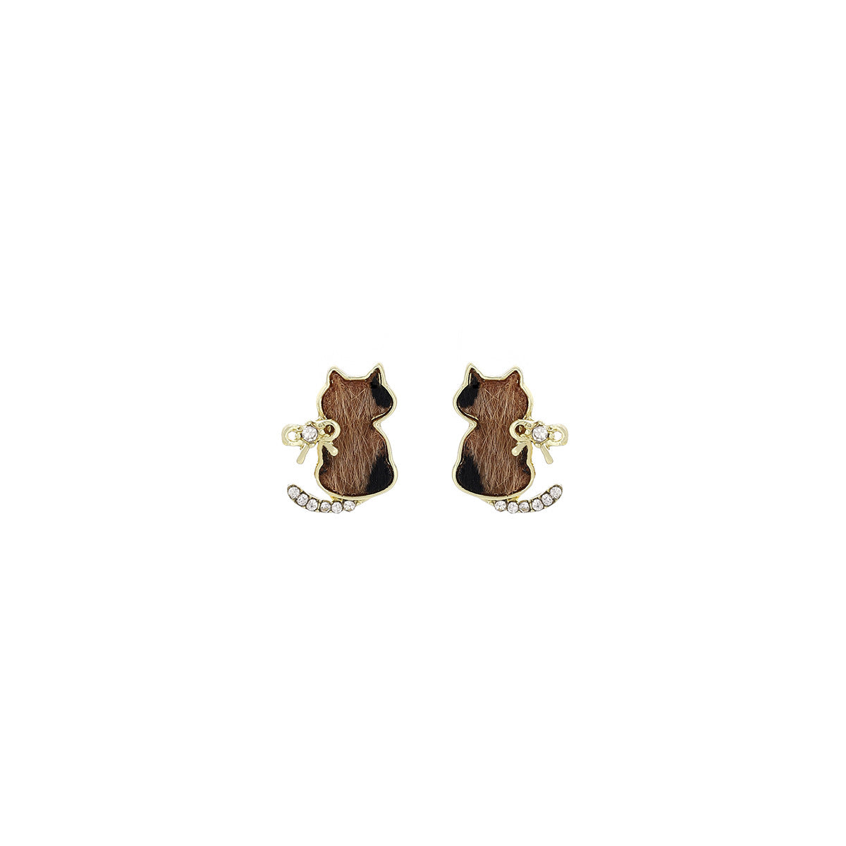 Wholesale Cute Leopard Cat Earrings Fashion Accessory Gift Boutique Resale