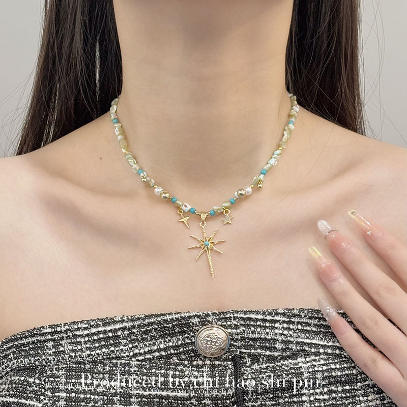 Wholesale retro beaded layered necklace