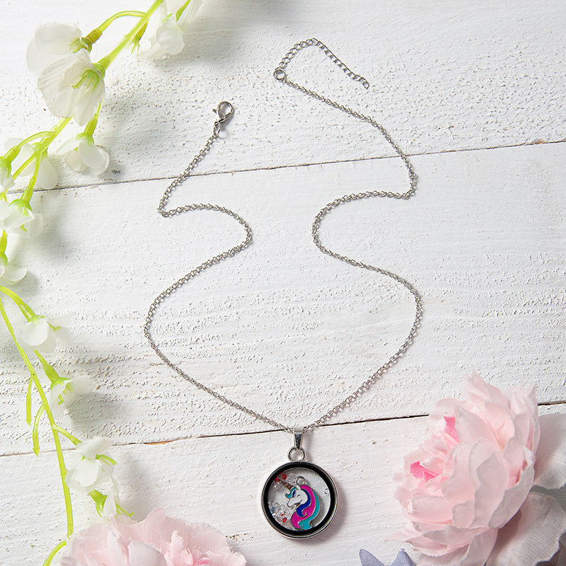 Wholesale Butterfly Starfish Photo Frame Dried Flower Necklace