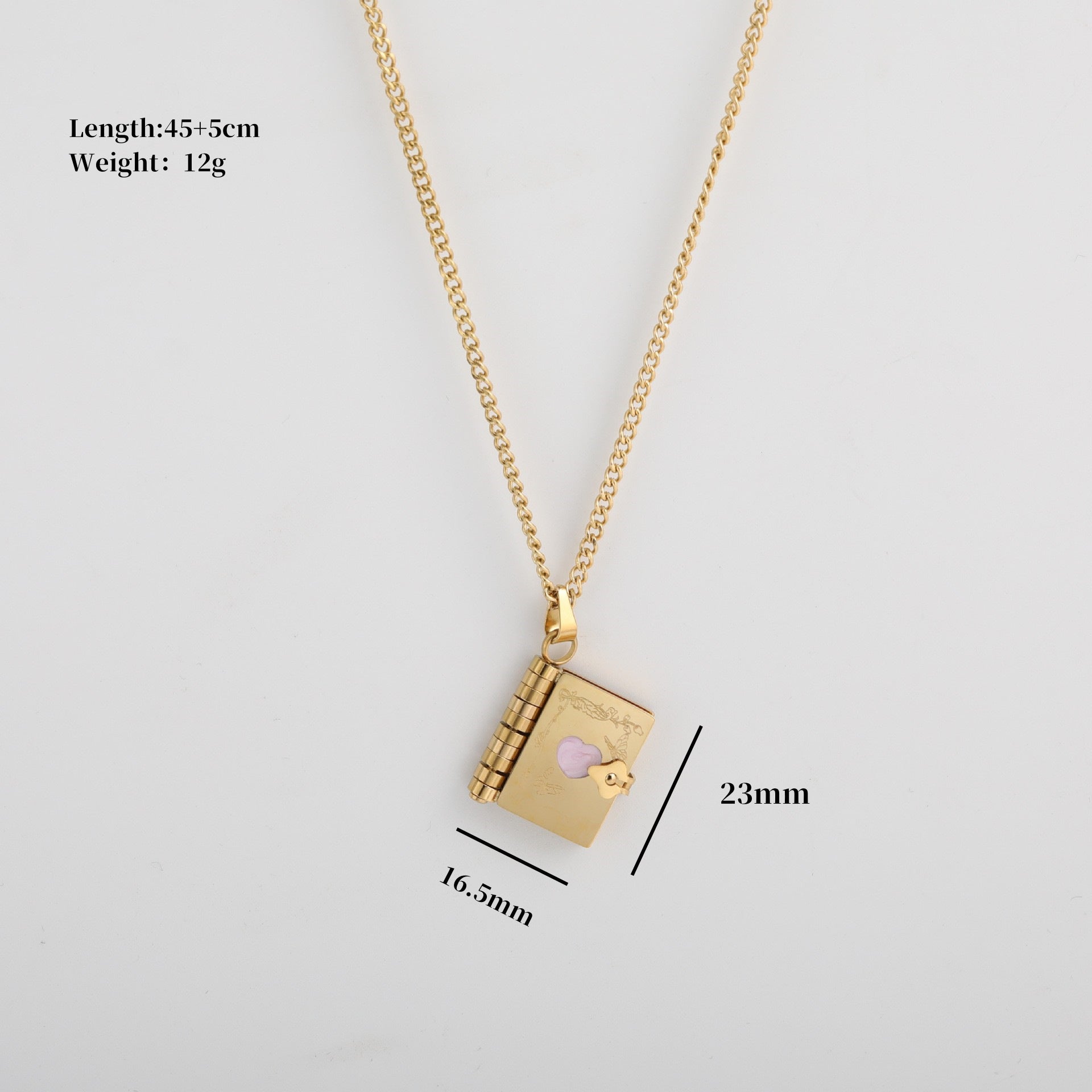 Wholesale  Valentine's Day Design Love Photo Box Pendant Necklace
