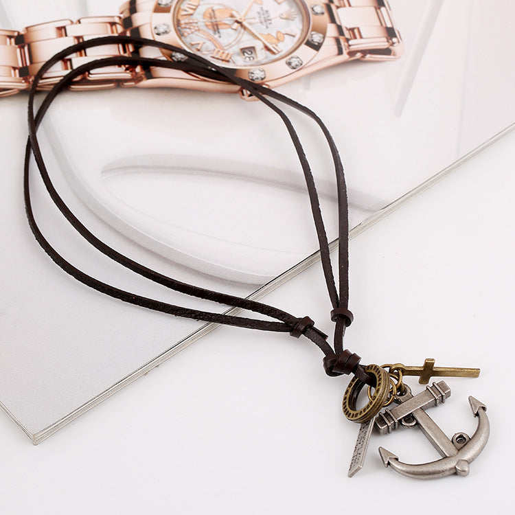 Wholesale  Cross Compass Necklace