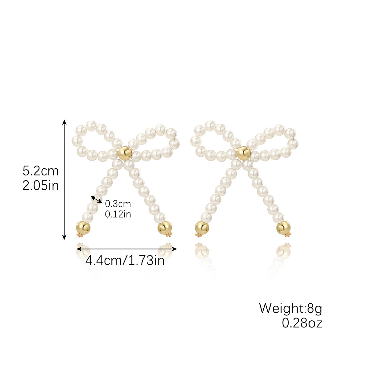 Wholesale  Pearl Beaded Bow Necklaces Earrings