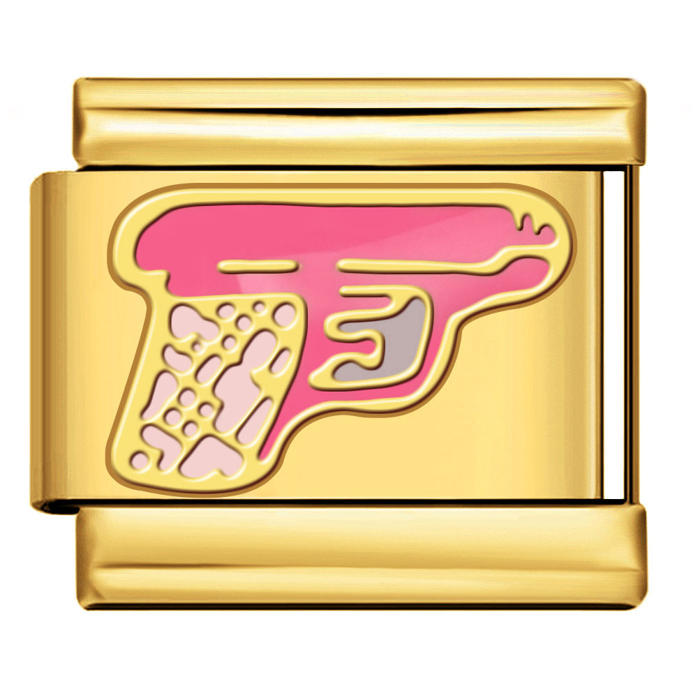 Wholesale  Italian Charm Bracelet 9mm DIY Gold-plated patterned  Creative Stainless Steel Composable Bracelet