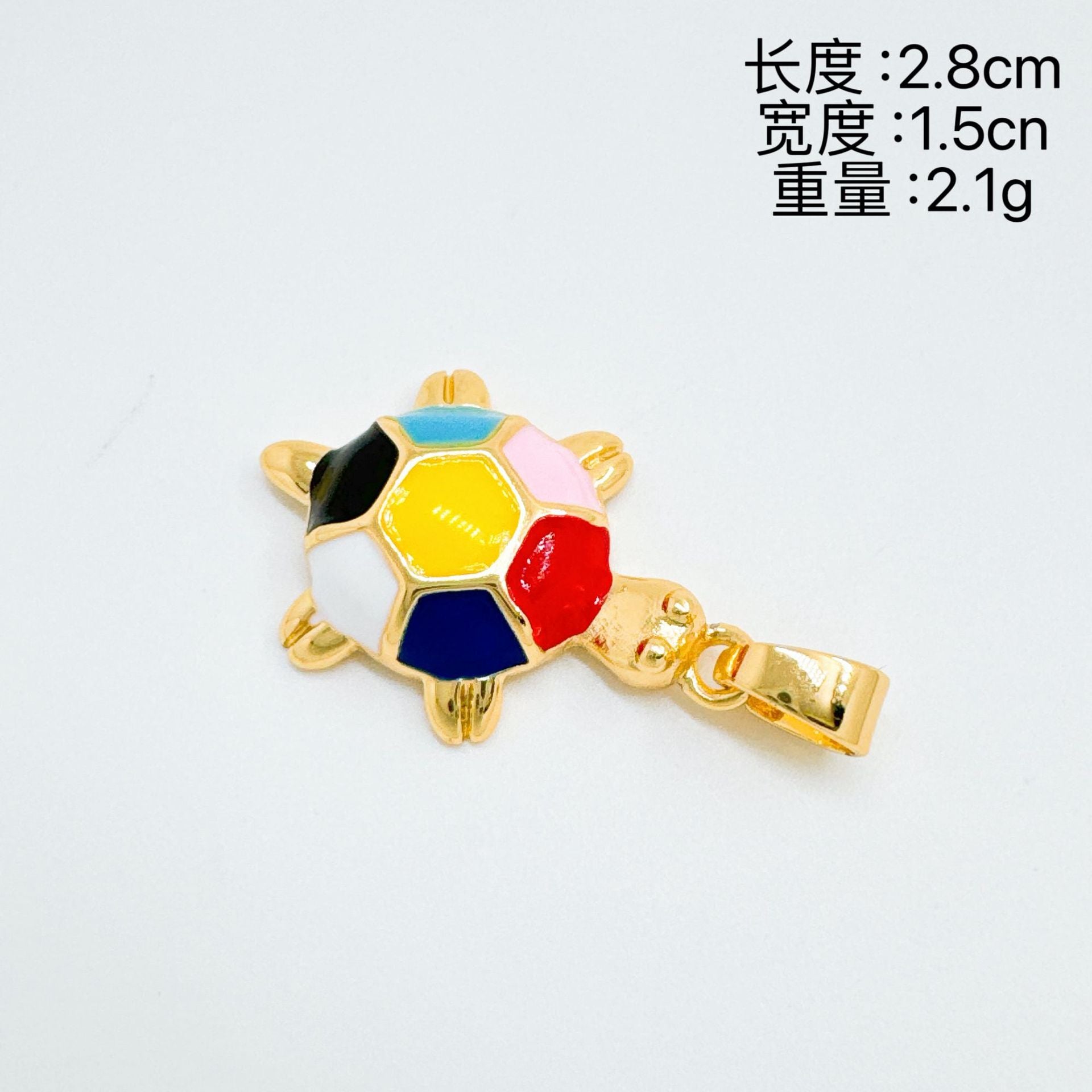 Wholesale Gold Plated Copper Ocean Turtle Enamel Pendant Necklace Fashion Jewelry Accessory for Party Gift Boutique Resale