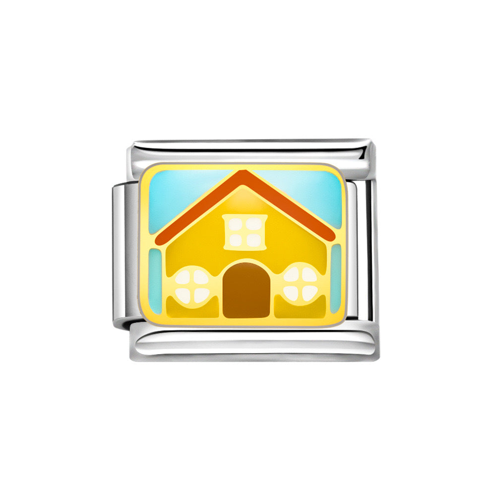 Wholesale Italian Charm Bracelet 9mm DIY Splicing Cartoon Creative Pattern Stainless Steel Composable Bracelet