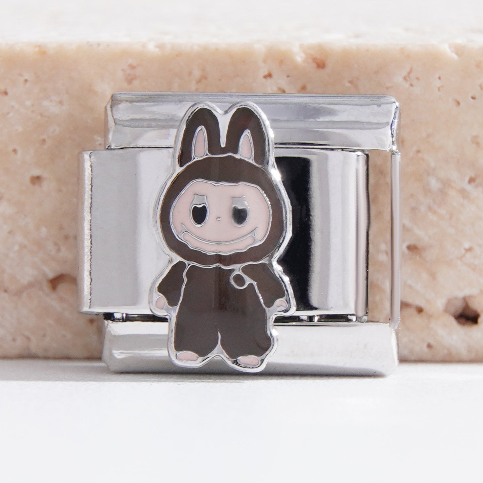 Wholesale Italian Charm Bracelet 9mm DIY Splicing Cute Cartoon Stainless Steel Composable Bracelet