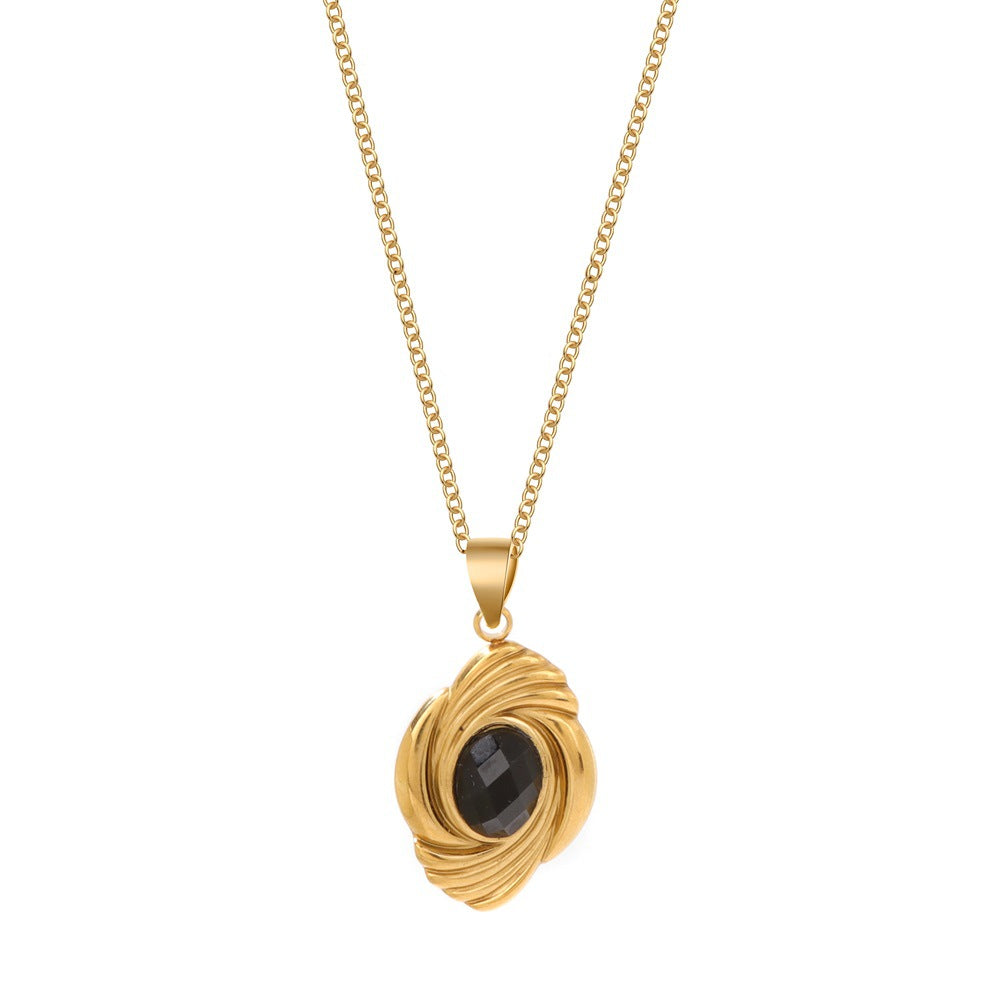 Wholesale Stainless Steel O-Shaped Chain Necklace Fashion Accessory for Women Boutique Resale