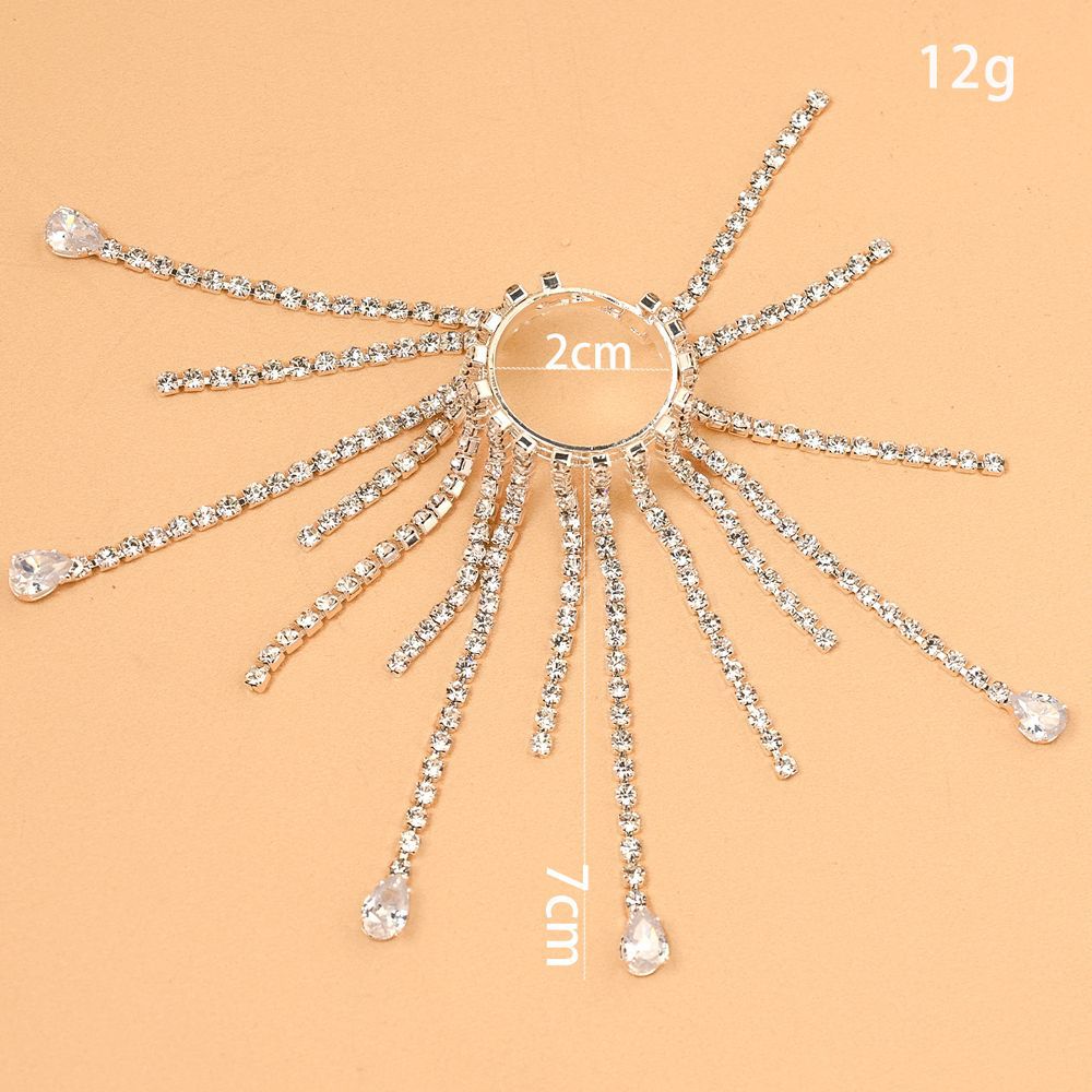 Wholesale Tassel Ring  Rhinestone Water Drop Ring
