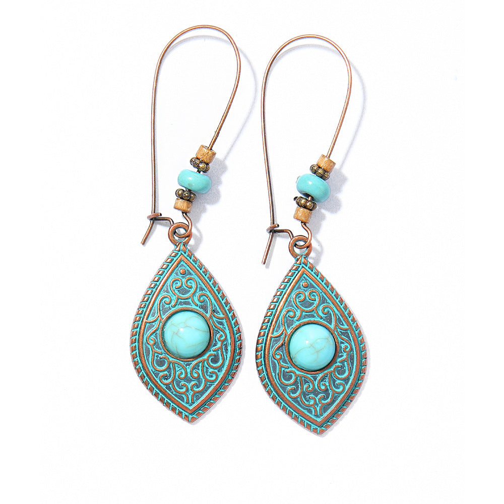 Wholesale Bohemian Tribal Ethnic Style Earrings for Holiday Travel Fashion Accessory