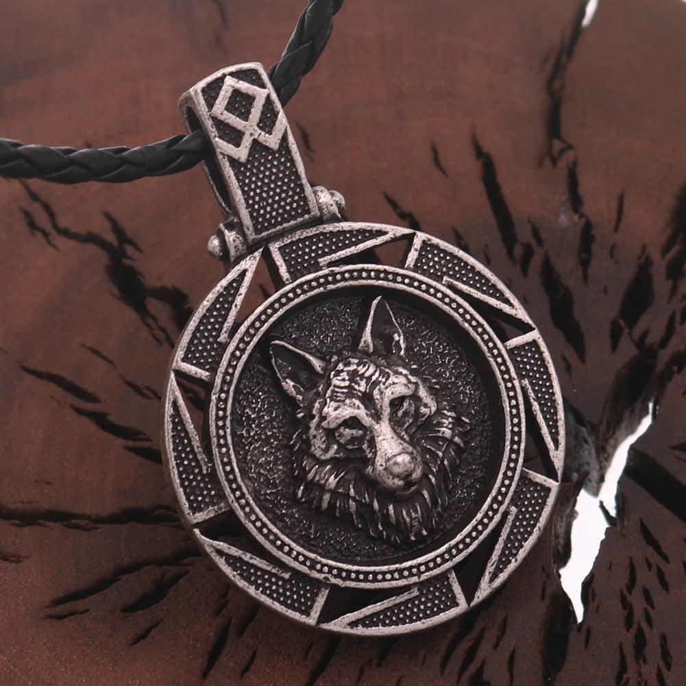 Wholesale Vintage Wolf Head Men's Necklaces ACC-NE-Hongg001