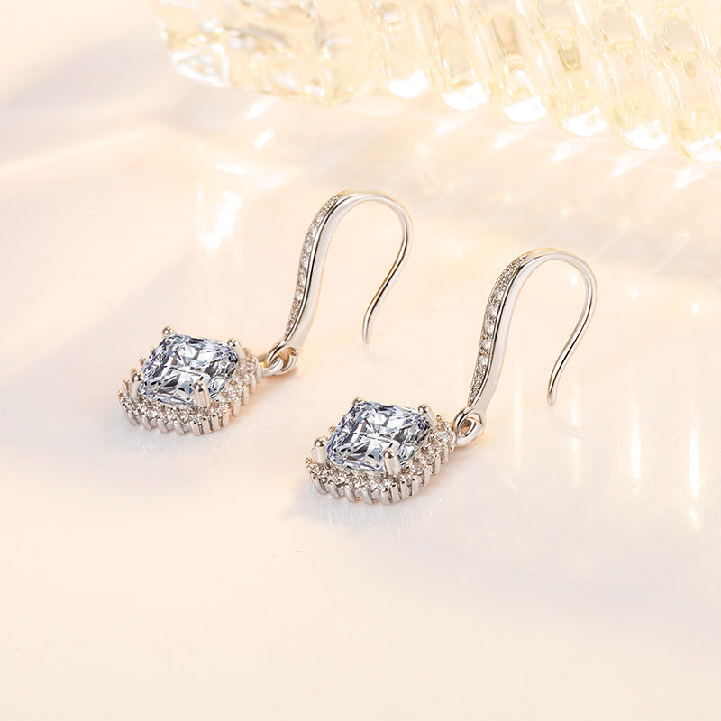 Wholesale Square Zirconia Earrings