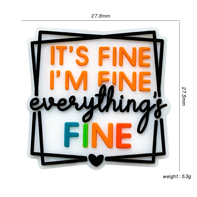 Wholesale 10pcs Square FINE Silicone Beads Focal Beads DIY Accessories ACC-BDS-WDX087