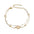 Wholesale heart-shaped stainless steel simple double chain adjustable ladies bracelet