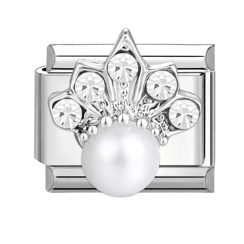 Wholesale Italian Charm Bracelet 9mm DIY Splicing Removable Stainless Steel Insect Series Composable Bracelet