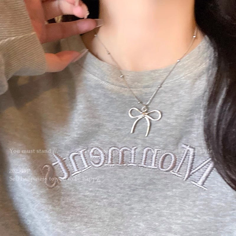 Wholesale Light luxury Pearl titanium steel necklace