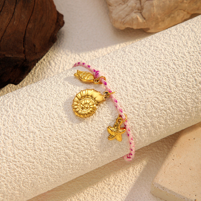 Wholesale dopamine woven stainless steel necklace